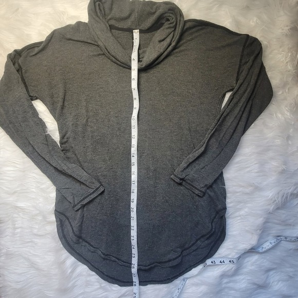 90 Degree by Reflex Womens Cowl Neck Large Gray Pullover Knit Shirt Size L - Picture 5 of 8